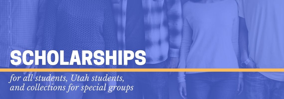 Banner image encouraging scholarships